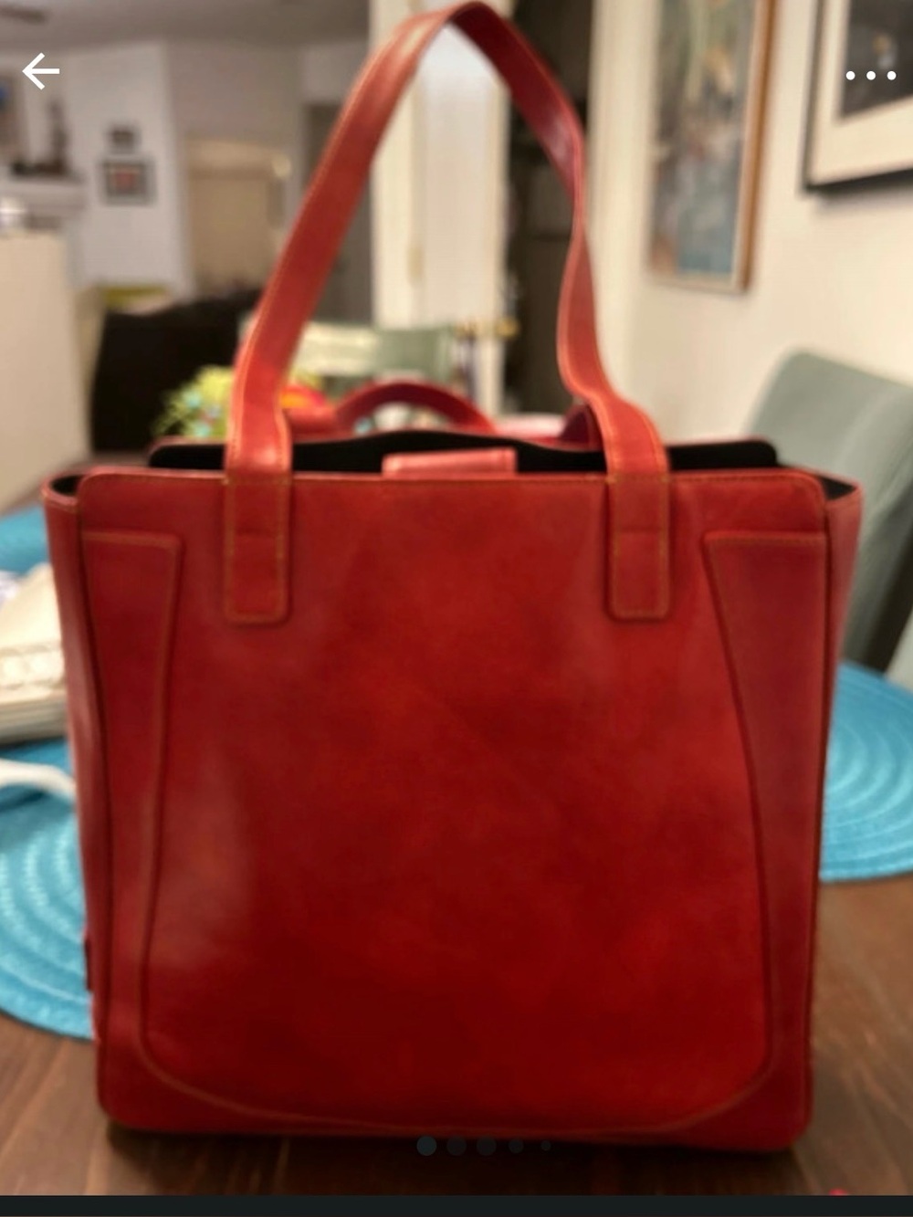 Bosca vintage designer Leather Tote Bag - Classic Structured Everyday carry